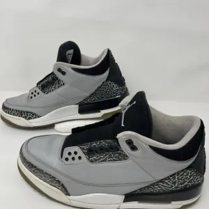 Air Jordan 3 III Retro Wolf Grey Mens 136064 004 Sneakers Nike Fashion Size 12