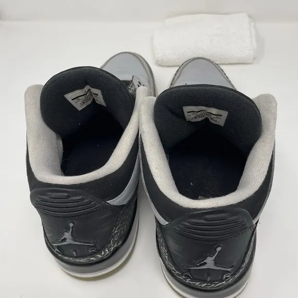 Air Jordan 3 III Retro Wolf Grey Mens 136064 004 Sneakers Nike Fashion Size 12