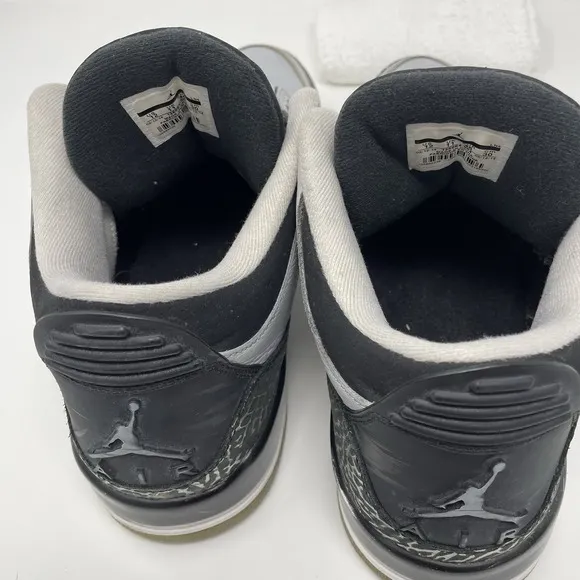 Air Jordan 3 III Retro Wolf Grey Mens 136064 004 Sneakers Nike Fashion Size 12