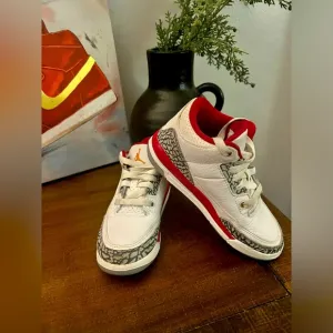 Air Jordan 3 Retro Basketball ‘Cardinal Red” Sneakers