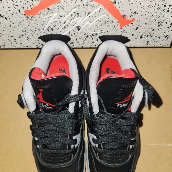 Air Jordan 4 Retro 'Bred Reimagined' GS Size youth 5.5