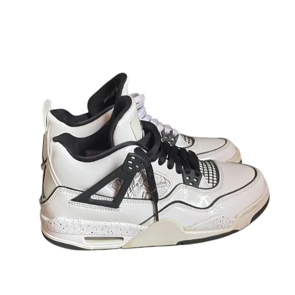 Air Jordan 4 Retro GS 'DIY' Sneakers Youth Size 6Y