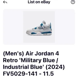 Air Jordan 4 Retro Military Blue Sneakers