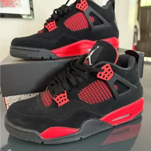 Air Jordan 4 Retro Red Thunder Iconic Style Sneakers