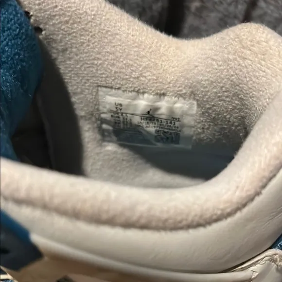 Air Jordan 4 Retro White Blue Sneakers
