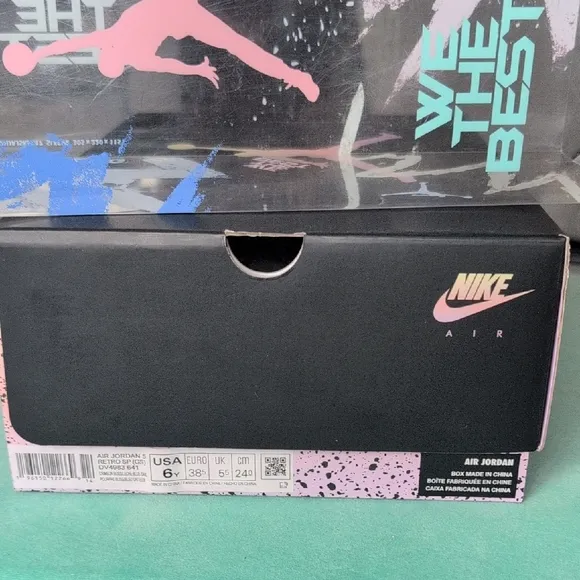 Air Jordan 5 Retro Sneakers in Coral and Blue DJ khalid edition