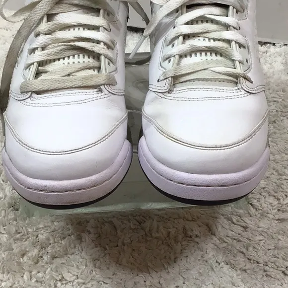 Air Jordan 5 Retro white cement sneakers