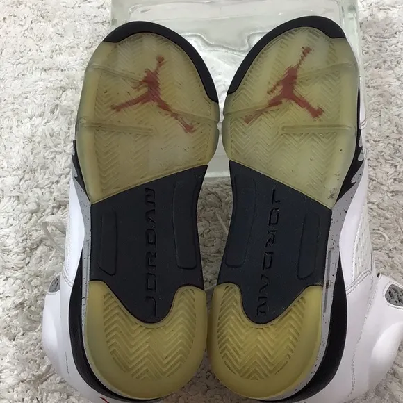 Air Jordan 5 Retro white cement sneakers