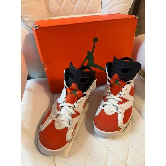 Air‎ Jordan 6 Retro 'Gatorade Like Mike' Orange Basketball Sneakers