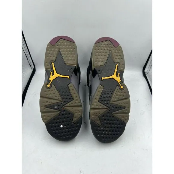 Air Jordan 6 Retro (GS) Black/Bordeaux-Lt Graphite Youth Size 3.5Y 384665-063