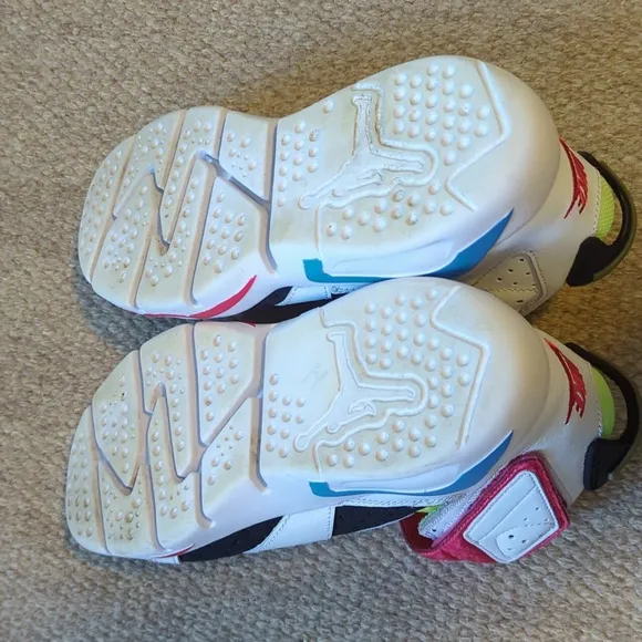Air Jordan 6 Retro Little Flex TD Kids Sneakers Multi White Size 3Y CT4416-103