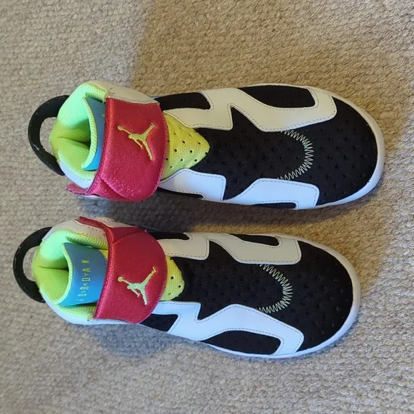 Air Jordan 6 Retro Little Flex TD Kids Sneakers Multi White Size 3Y CT4416-103