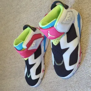 Air Jordan 6 Retro Little Flex TD Kids Sneakers Multi White Size 3Y CT4416-103