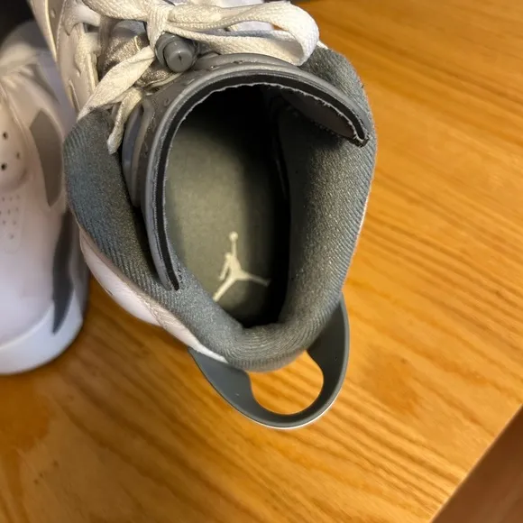 Air Jordan 6 Retro Sneakers in Gray and White