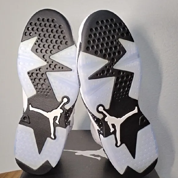 Air Jordan 6 Retro  White and Black Sneakers