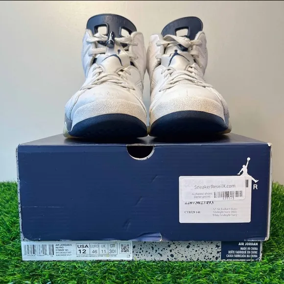 Air Jordan 6 VI Retro Midnight Navy 2022 White Blue