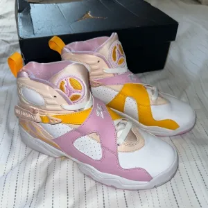 Air Jordan 8 Retro ‘Light Arctic Pink’ Sneakers 7Y 8.5 Women’s