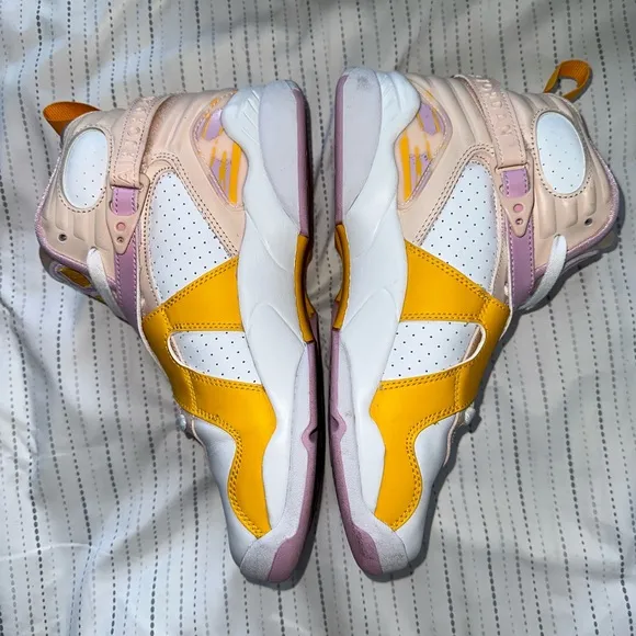 Air Jordan 8 Retro ‘Light Arctic Pink’ Sneakers 7Y 8.5 Women’s