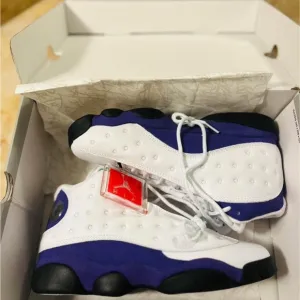 Air Jordan Retro 13 Sneakers - White and Purple