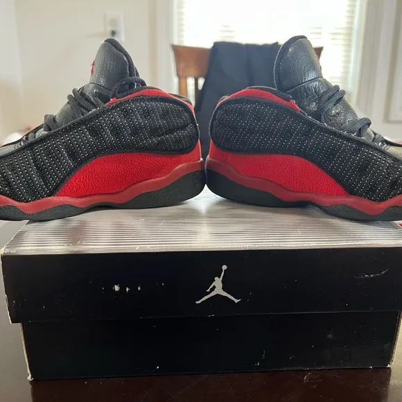 Air Jordan Retro 13 (TD) Black and Red Sneakers