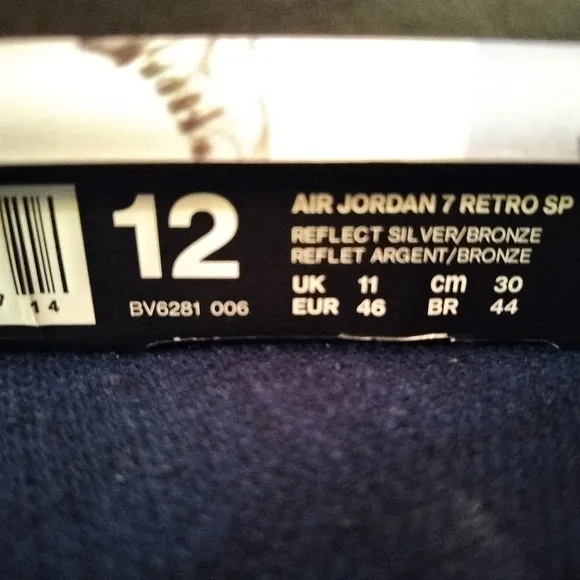 Air Jordan Retro 7 &quot;Reflection Of A Champion&quot; Size 12
