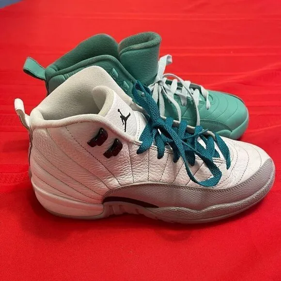 Air Jordan 12 Retro Jumpman Custom Sneakers Size 9 Youth
