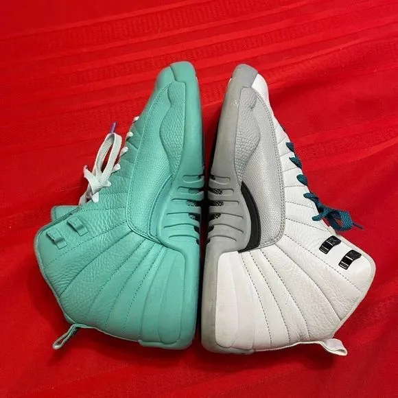 Air Jordan 12 Retro Jumpman Custom Sneakers Size 9 Youth