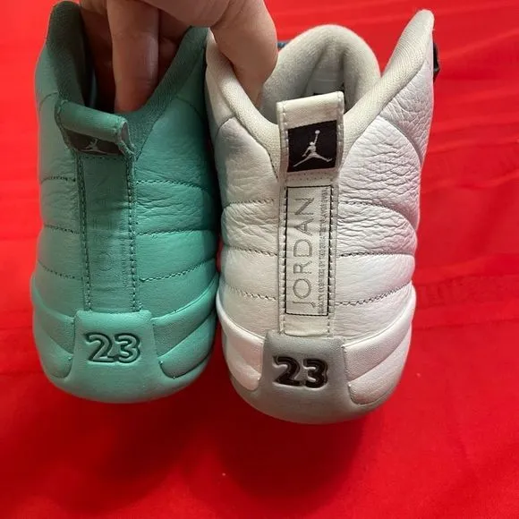 Air Jordan 12 Retro Jumpman Custom Sneakers Size 9 Youth
