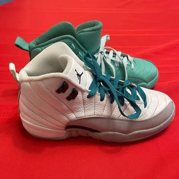 Air Jordan 12 Retro Jumpman Custom Sneakers Size 9 Youth