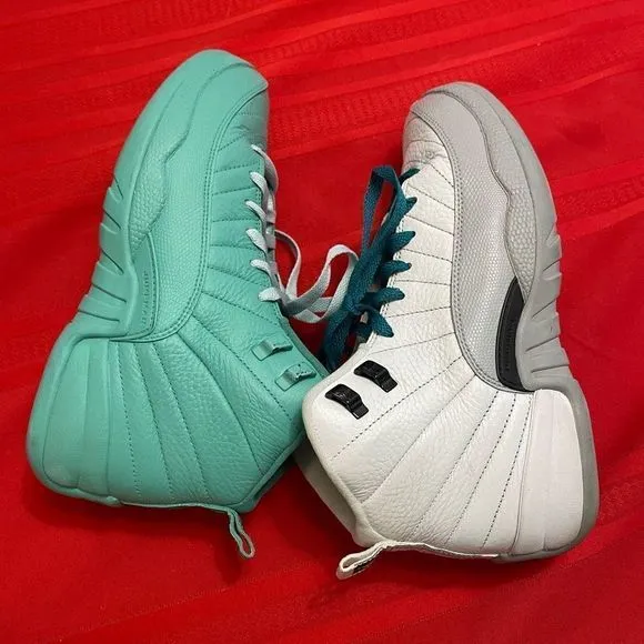 Air Jordan 12 Retro Jumpman Custom Sneakers Size 9 Youth