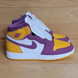 Air Jordan 1 Retro High OG GS Brotherhood University Gold Bordeaux 575441-706
