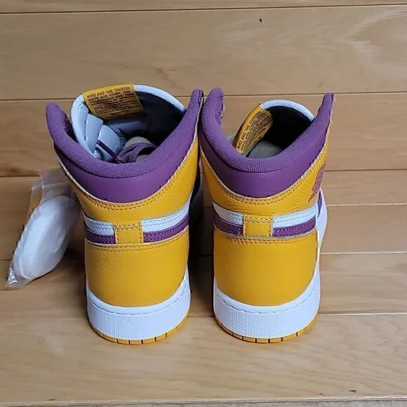 Air Jordan 1 Retro High OG GS Brotherhood University Gold Bordeaux 575441-706