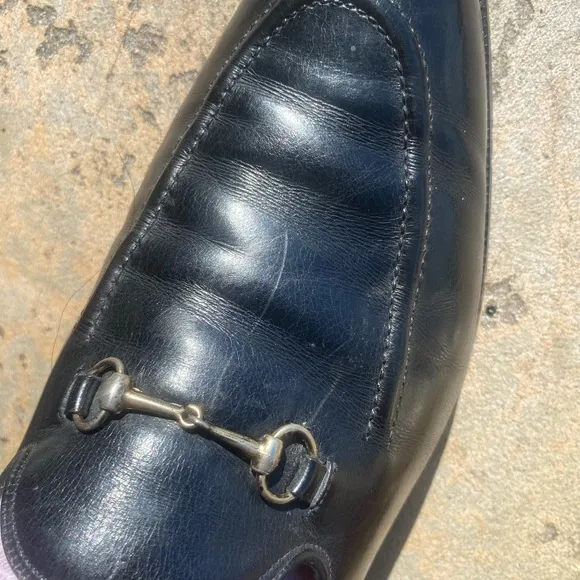 Alan McAfee London Black Leather Loafers Men SZ UK 10 US 11