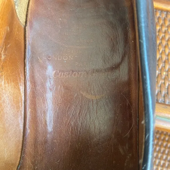 Alan McAfee London Black Leather Loafers Men SZ UK 10 US 11