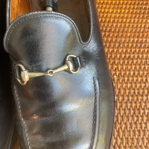 Alan McAfee London Black Leather Loafers Men SZ UK 10 US 11