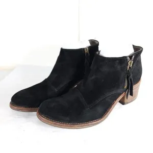Alberto Fermani Women's Capricia US6,5-7 EU 37,5 Black Suede Ankle Boots Booties