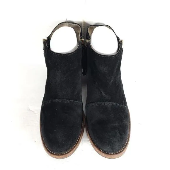 Alberto Fermani Women's Capricia US6,5-7 EU 37,5 Black Suede Ankle Boots Booties