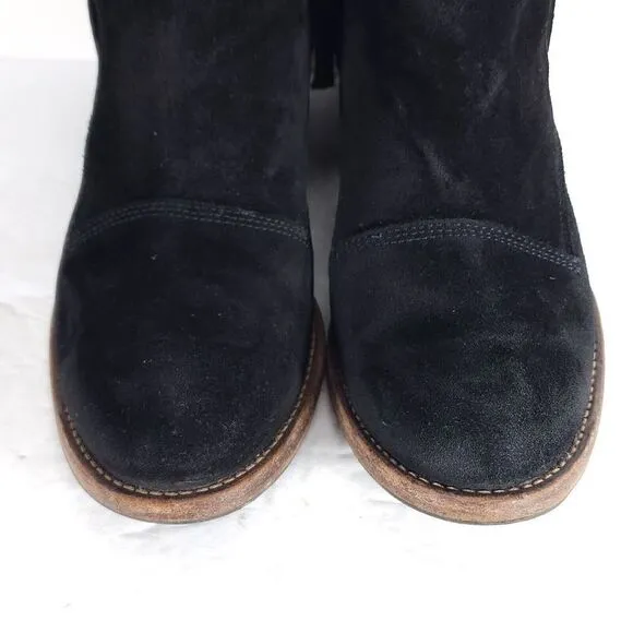 Alberto Fermani Women's Capricia US6,5-7 EU 37,5 Black Suede Ankle Boots Booties