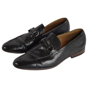 Aldo Black Leather Bit Loafers Men Size 9