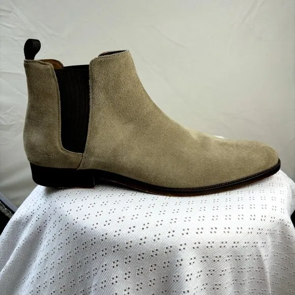 Aldo Chelsea Leather‎ Suede Boots Men's Size 12 Tan | EU 45 | UK 11