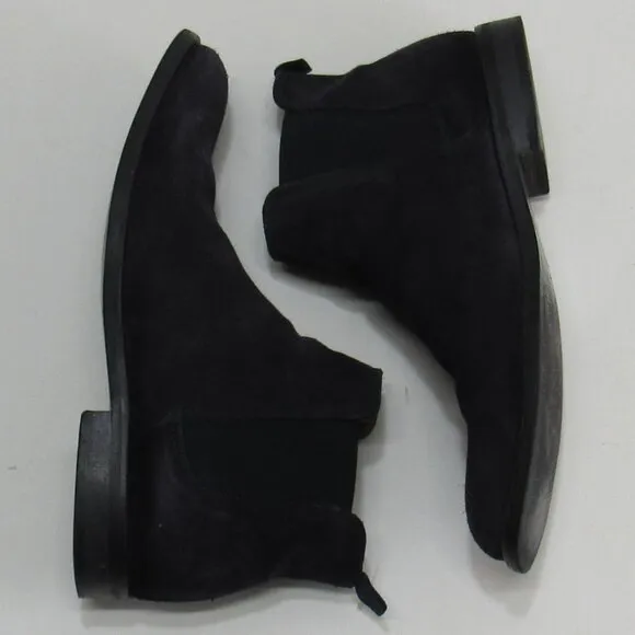 Aldo Men's Vianello Suede Chelsea Boots Size 9  - Navy Closed Square Toe Slip On
