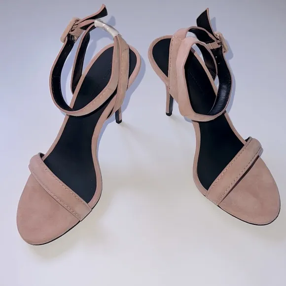 Alexander Wang Antonia Blush Suede Sandals