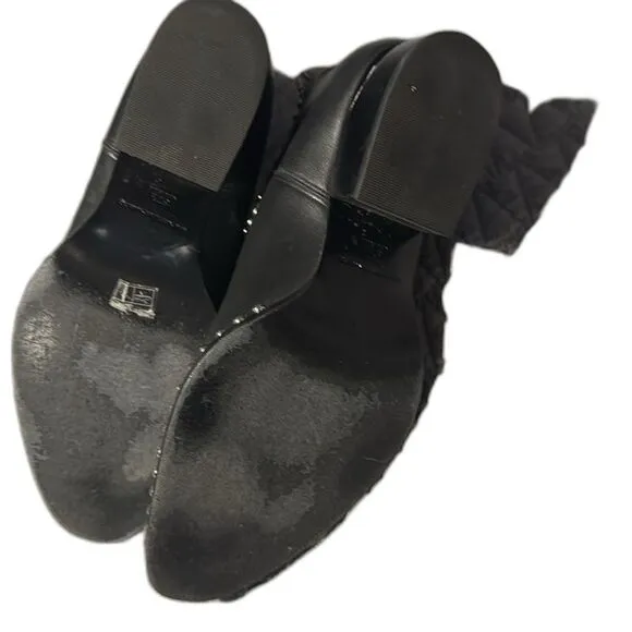 Alexander Wang Women's Kori Studded Cutout Booties Size 37.5