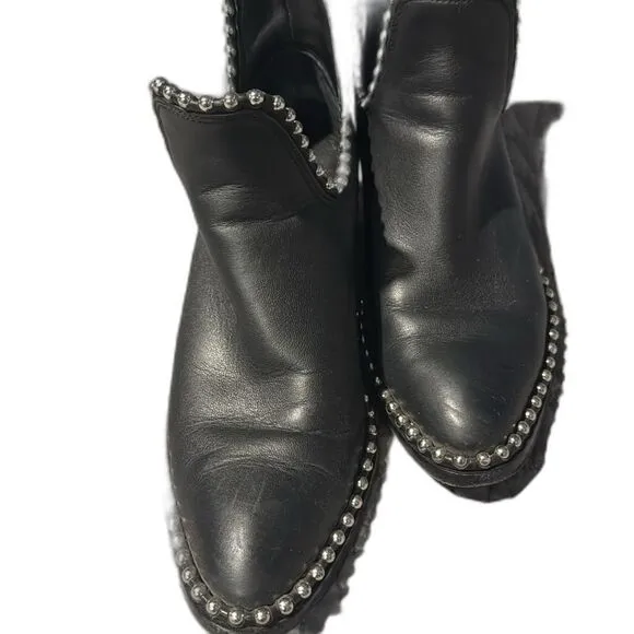 Alexander Wang Women's Kori Studded Cutout Booties Size 37.5