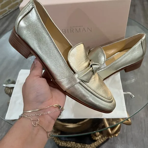 ALEXANDRE BIRMAN Clarita leather loafers 🌷