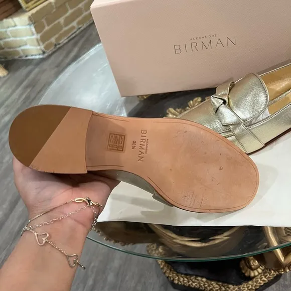 ALEXANDRE BIRMAN Clarita leather loafers 🌷