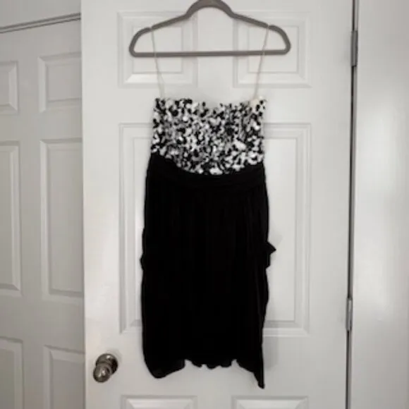 Alice   Olivia Cocktail Dress Silk and Sequin
