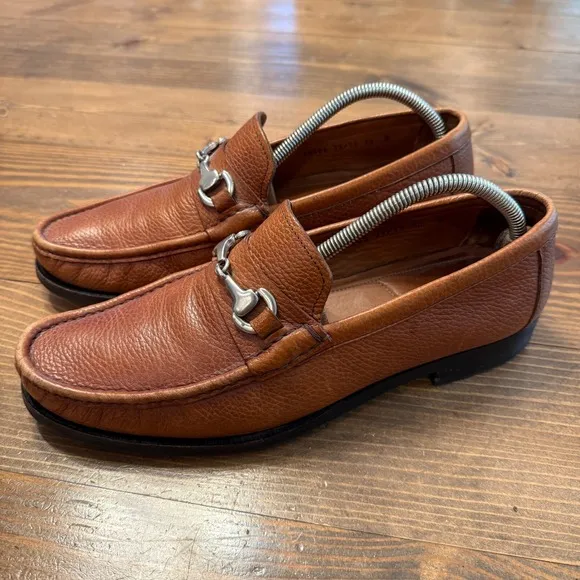Allen Edmonds 55105 Men's Arezzo Italian Leather Horsebit Loafers Brown Sz 10 D
