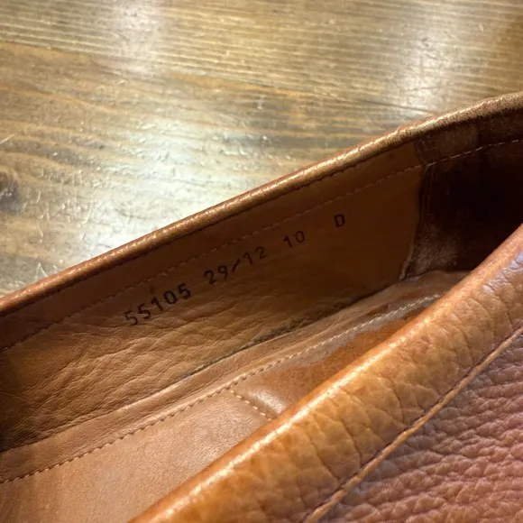 Allen Edmonds 55105 Men's Arezzo Italian Leather Horsebit Loafers Brown Sz 10 D