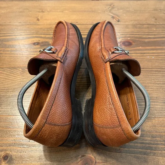 Allen Edmonds 55105 Men's Arezzo Italian Leather Horsebit Loafers Brown Sz 10 D